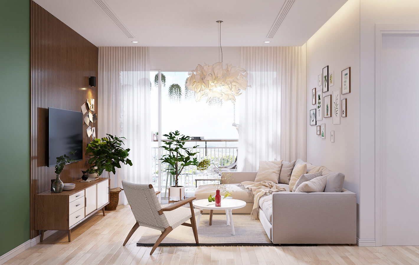 Sàn gỗ trong thiết kế nội thất