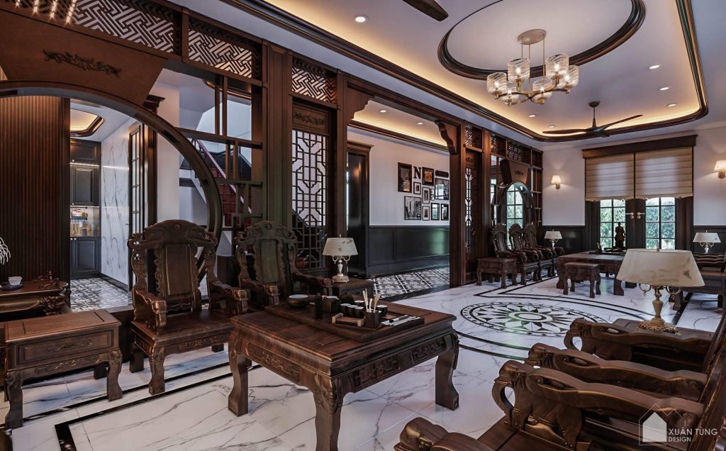 Sử dụng đồ nội thất có điêu khắc trạm trổ